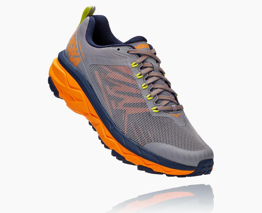 Hoka Challenger Atr 5 - Men's Trail Shoes - Grey - UK 852ADLRQM